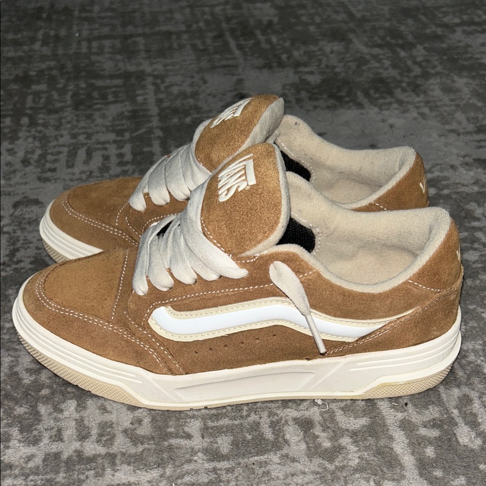 Vans Kids Brown and White Sneakers